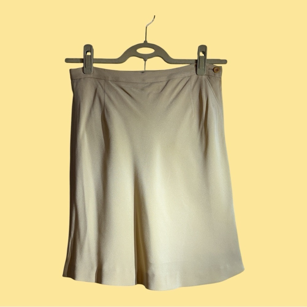 Sahza Made in Italy Classic Skirt Buttercream Color Size 10